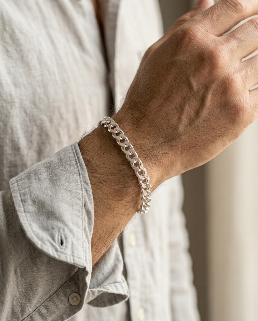 Pulsera Eslabón Clásico en plata 925 — MARDAN JOYAS